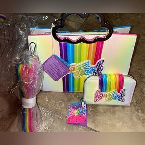 BRAND NEW Loungfly LISA FRANK CROSSBODY & Matching wallet